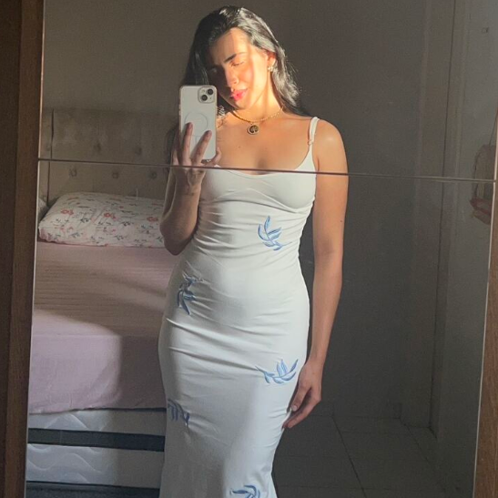 Azure Bloom Dress