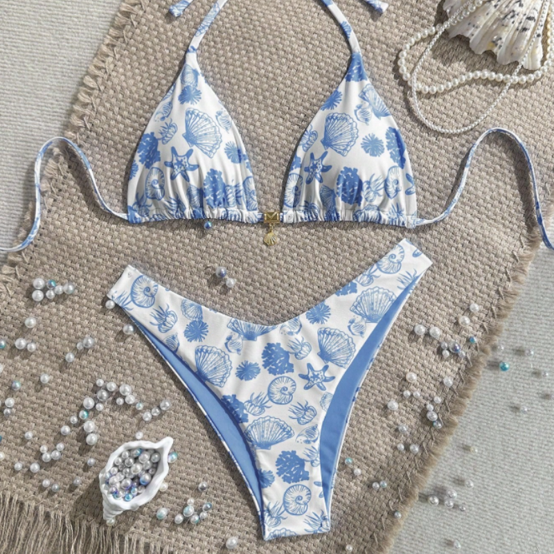 Sunlit Shell Bikini